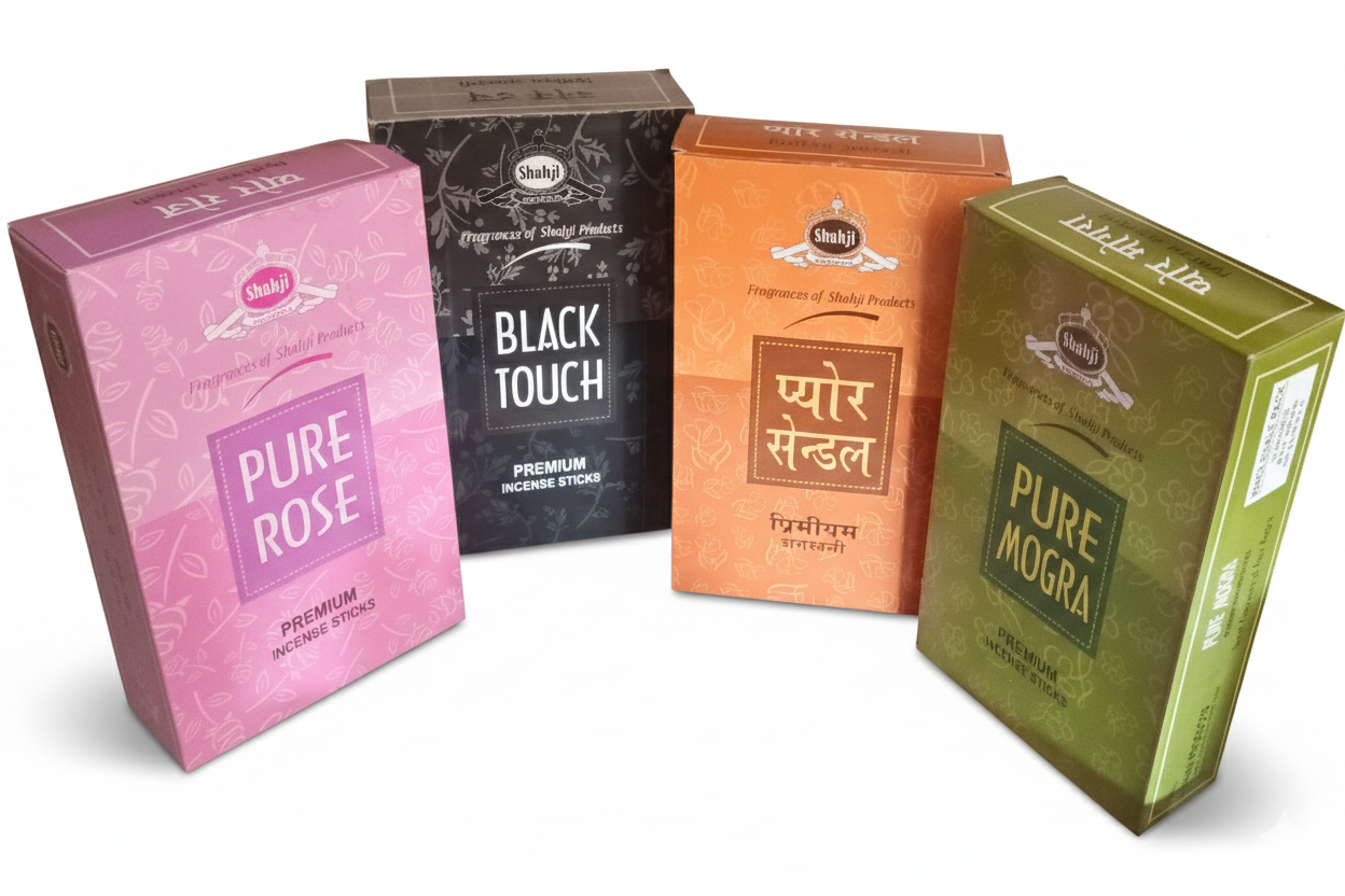 Shah ji Agarbati pack of 12 Mrp 120 Pure MoGRA premium Stick's  